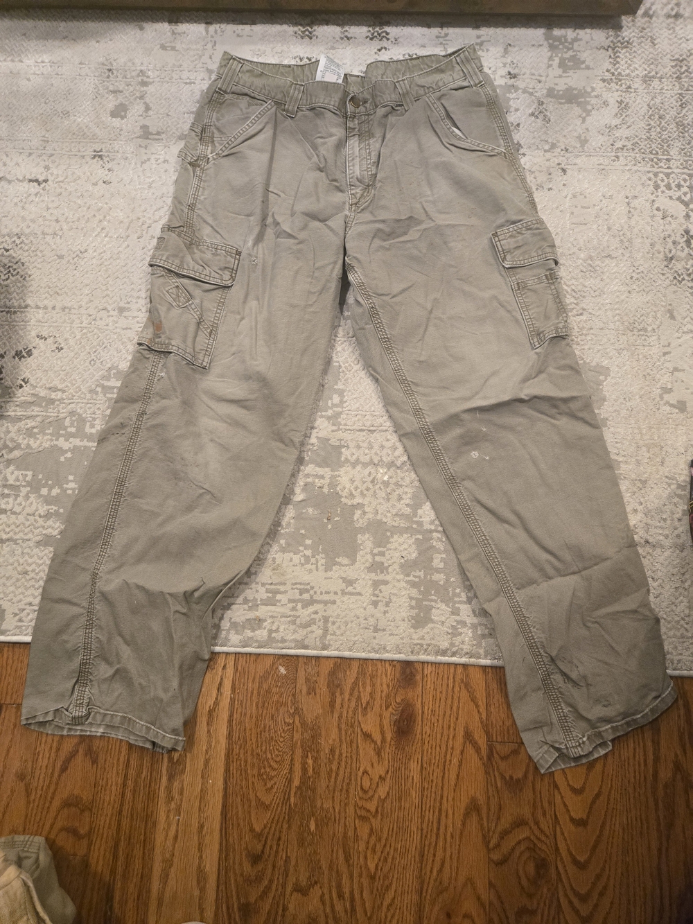 Carhartt Men's Cargo Pants in Light Khaki Green